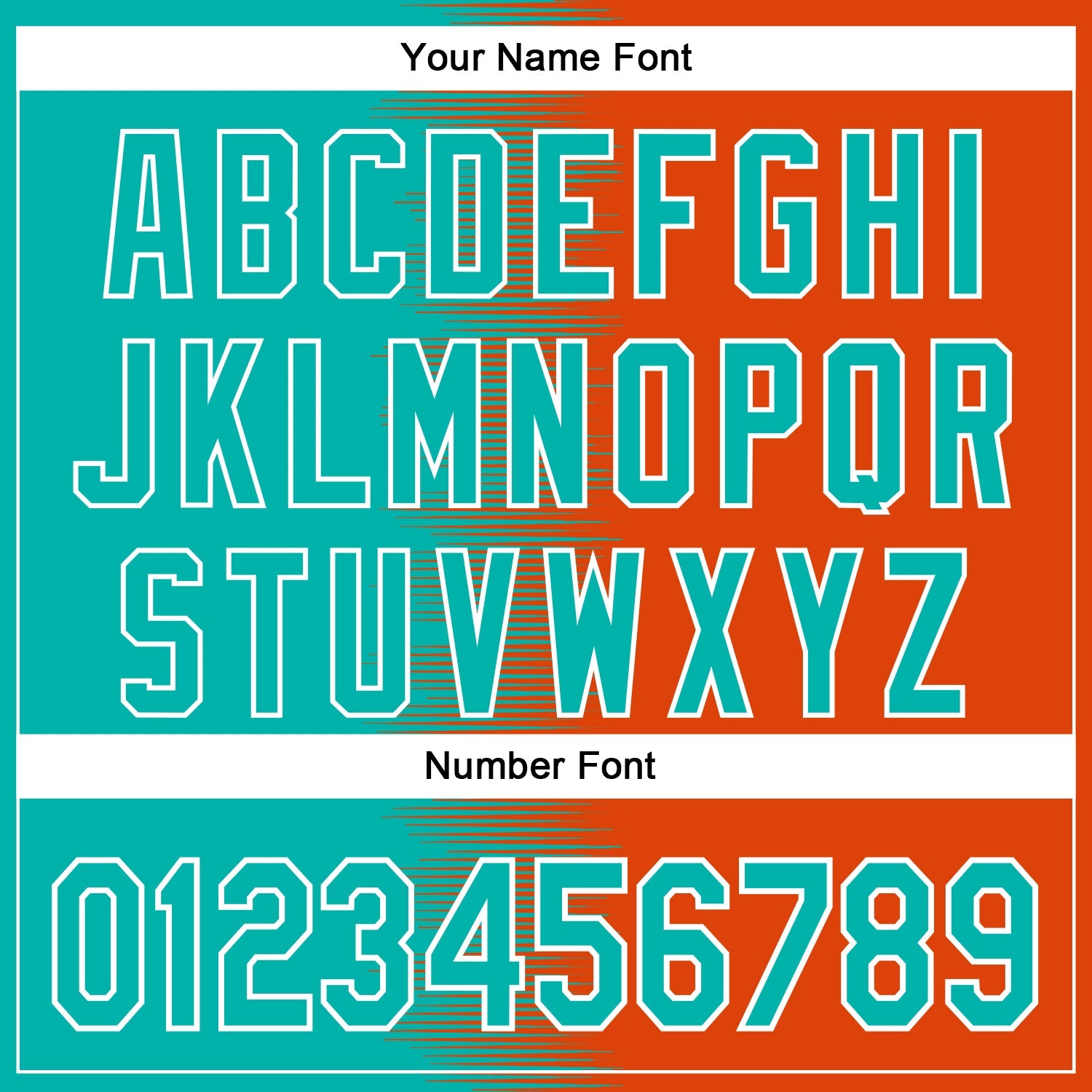 Custom Aqua Orange-White Gradient Line Bomber Full-Snap Varsity Letterman Hoodie Jacket