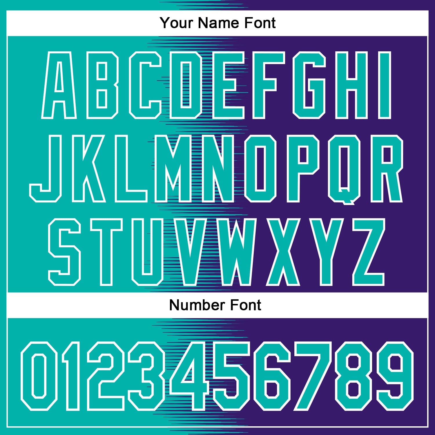 Custom Aqua Purple-White Gradient Line Bomber Full-Snap Varsity Letterman Hoodie Jacket