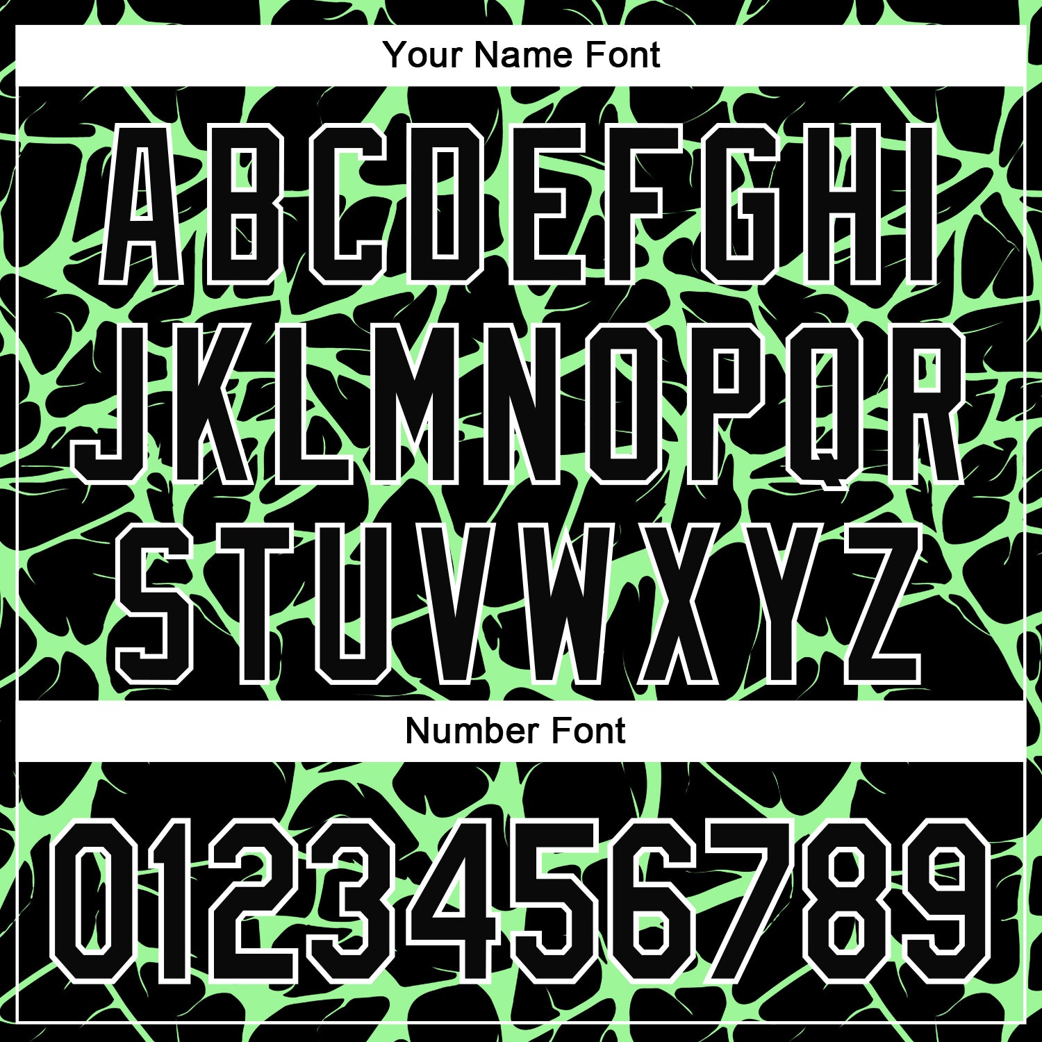 Custom Black Pea Green-White Abstract Network 3D Pattern Design Bomber Full-Snap Varsity Letterman Hoodie Jacket
