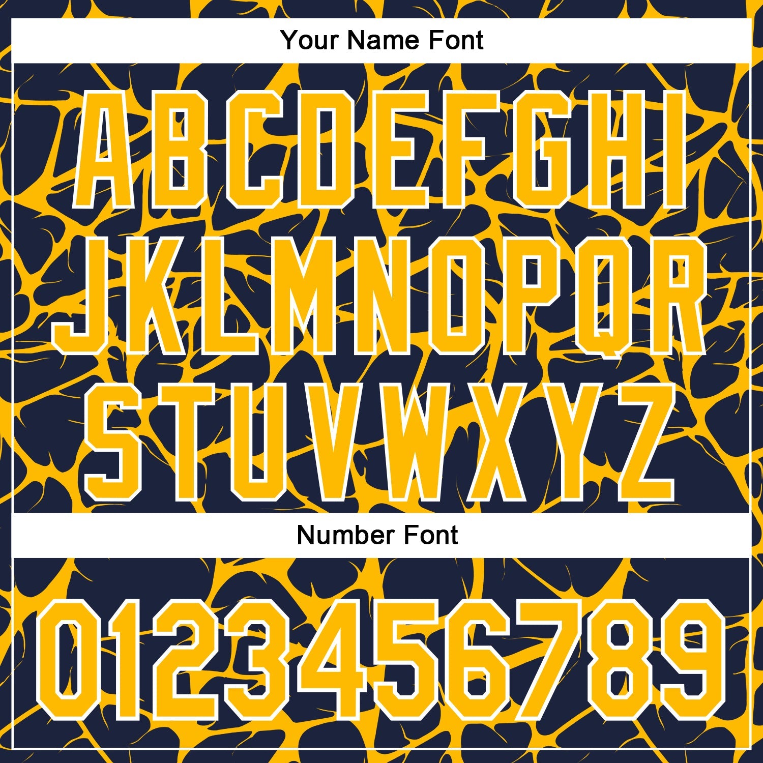 Custom Navy Gold-White Abstract Network 3D Pattern Design Bomber Full-Snap Varsity Letterman Hoodie Jacket