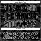 Custom Black White Curve Lines 3D Pattern Design Bomber Full-Snap Varsity Letterman Hoodie Jacket
