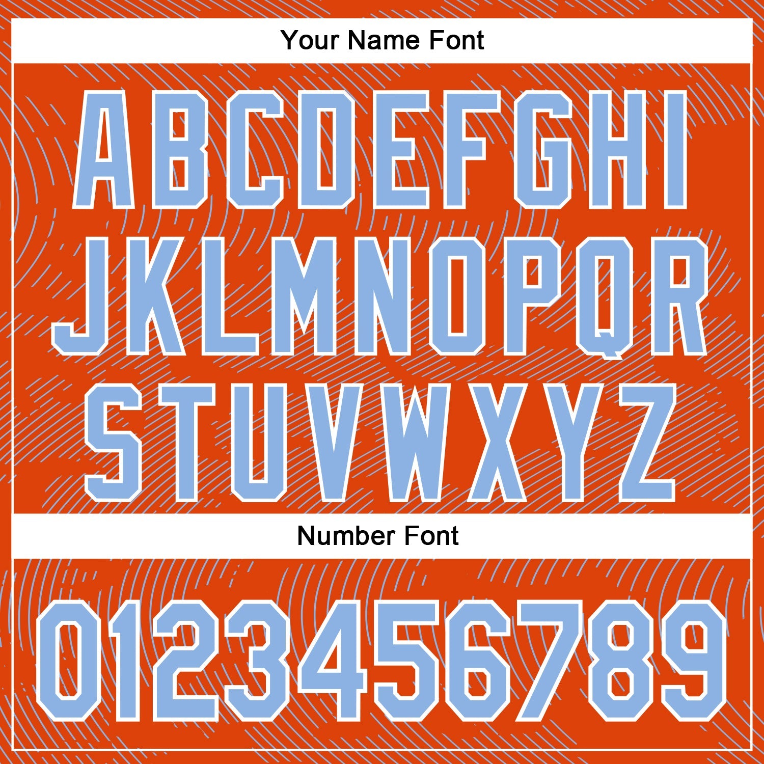 Custom Orange Light Blue-White Curve Lines 3D Pattern Design Bomber Full-Snap Varsity Letterman Hoodie Jacket