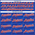 Custom Thunder Blue Red-White Curve Lines 3D Pattern Design Bomber Full-Snap Varsity Letterman Hoodie Jacket