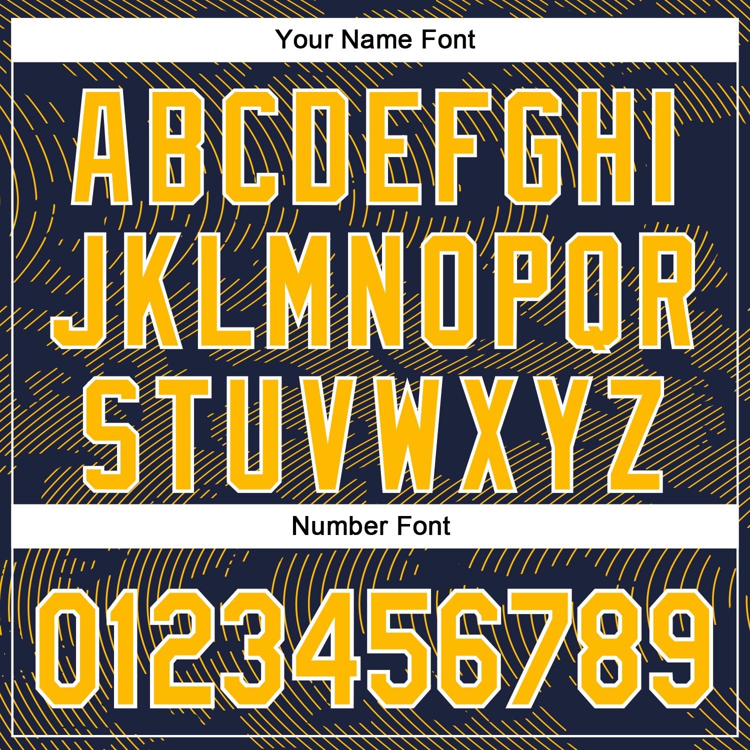 Custom Navy Gold-White Curve Lines 3D Pattern Design Bomber Full-Snap Varsity Letterman Hoodie Jacket