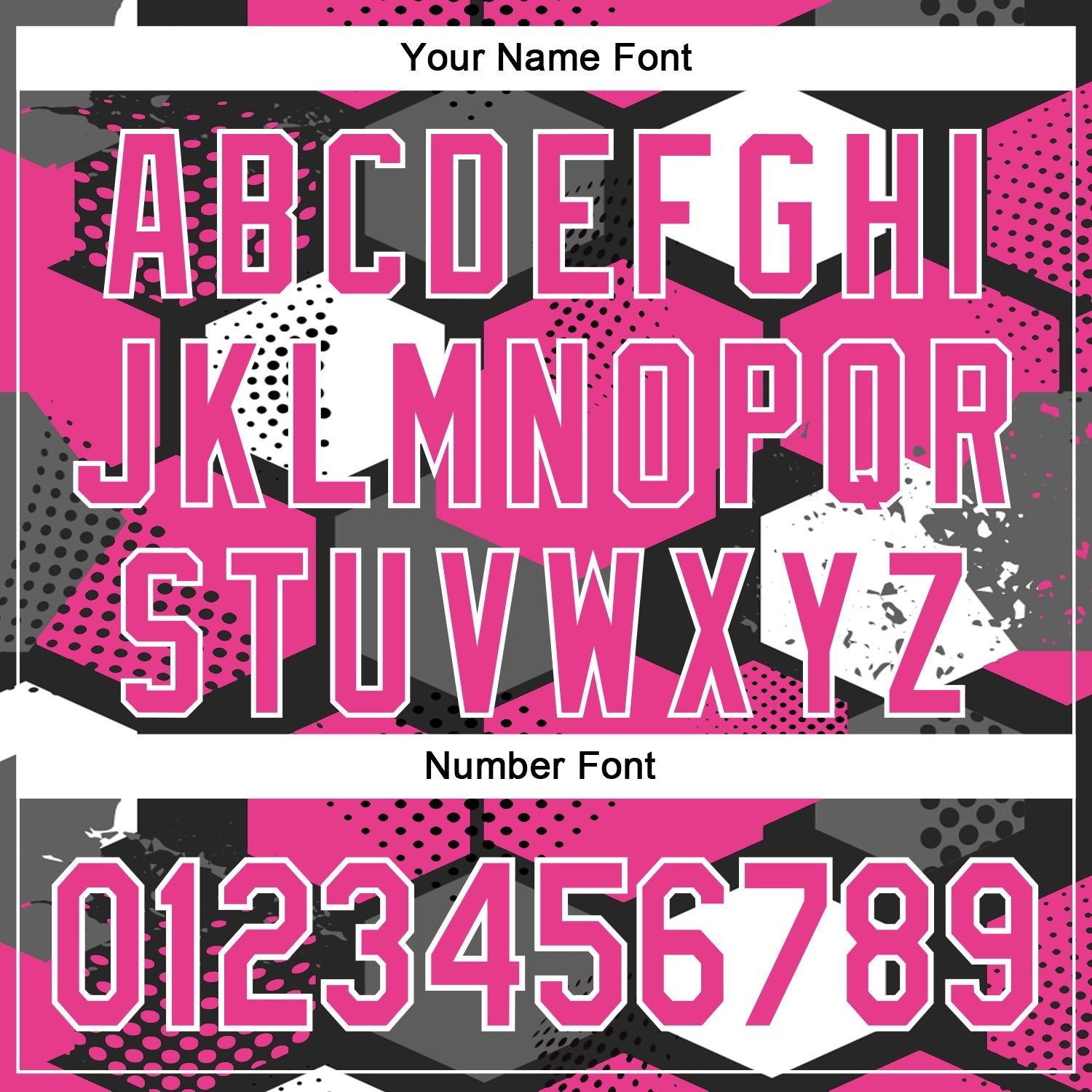 Custom Black Pink-White Geometric Shape 3D Pattern Design Bomber Full-Snap Varsity Letterman Hoodie Jacket