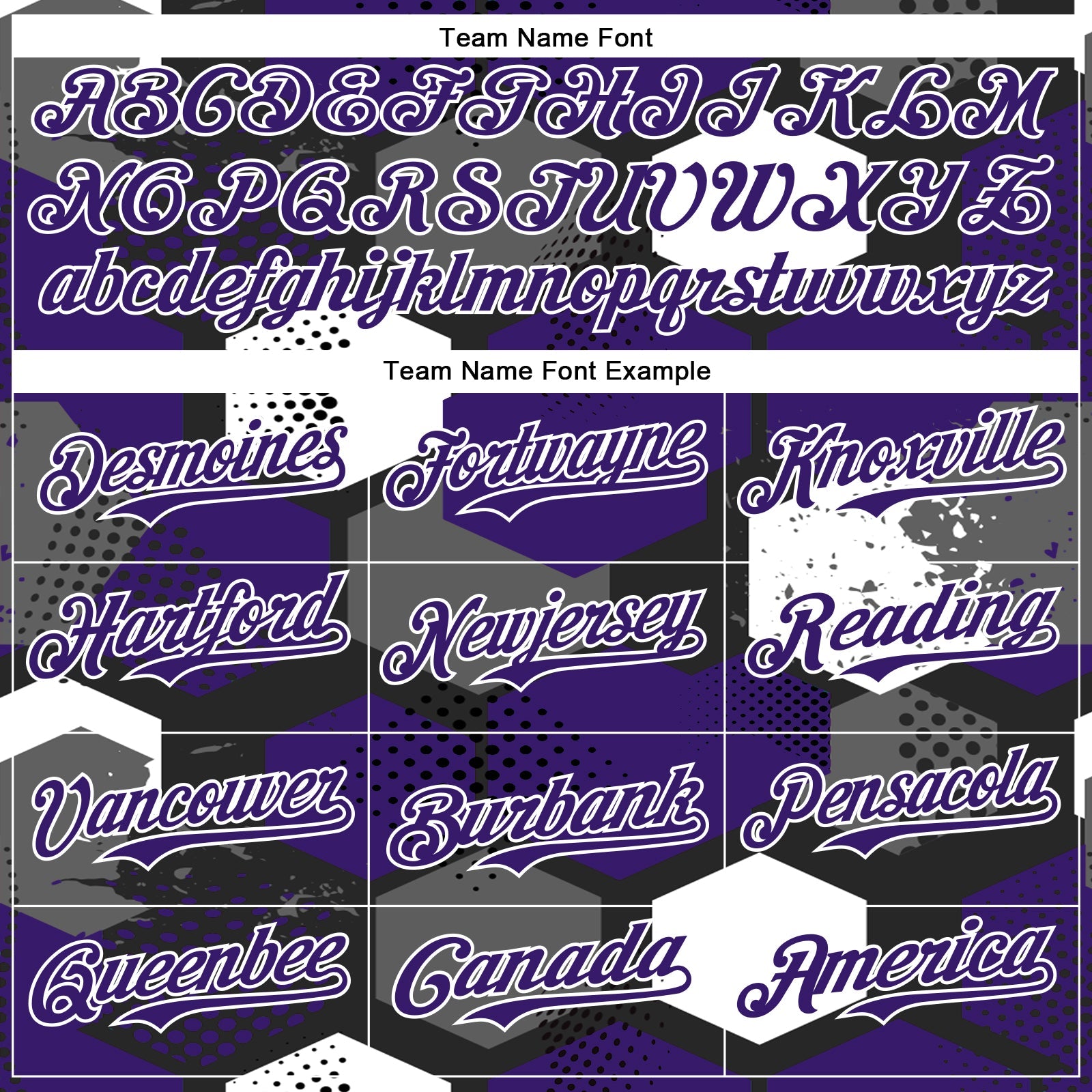 Custom Black Purple-White Geometric Shape 3D Pattern Design Bomber Full-Snap Varsity Letterman Hoodie Jacket