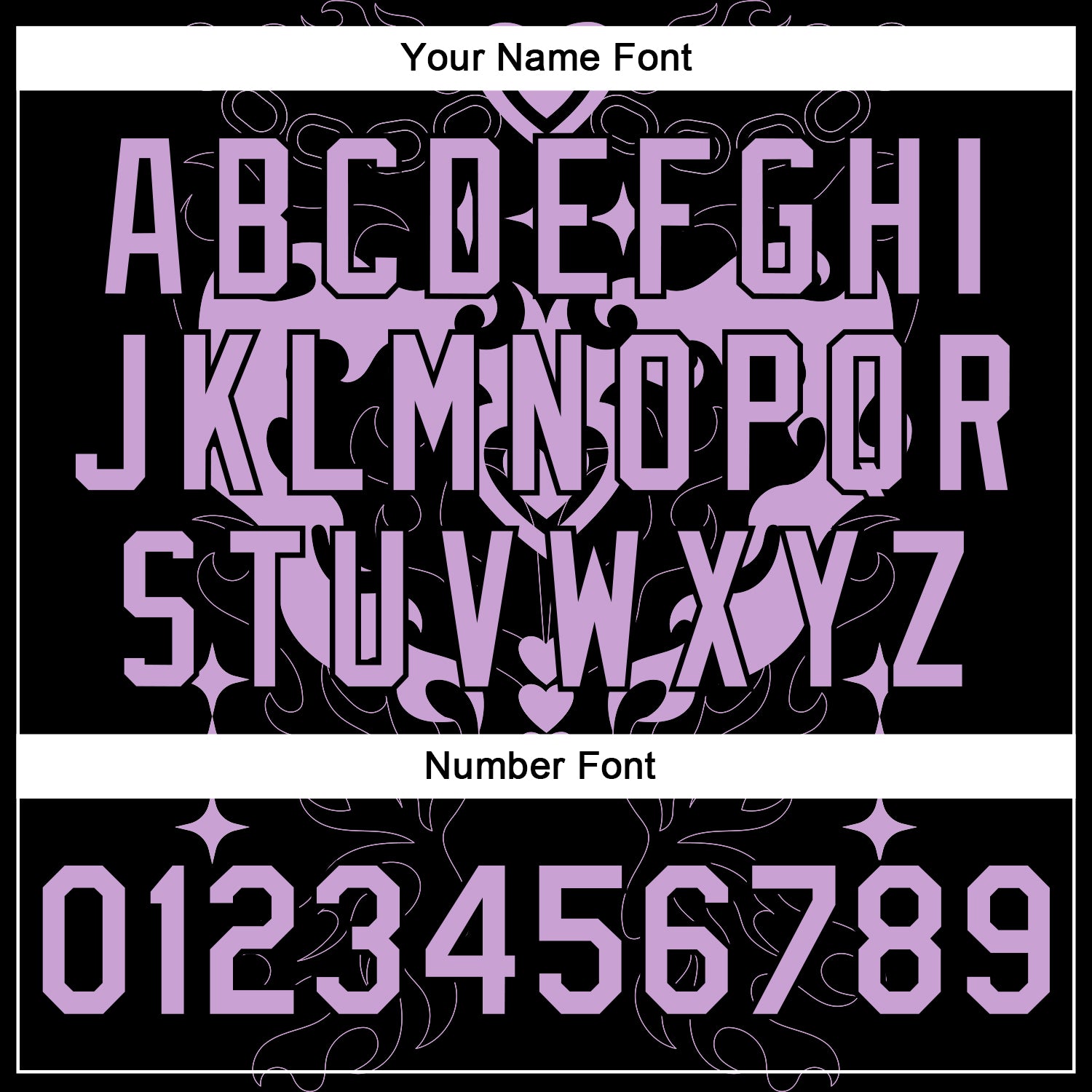 Custom Black Light Purple-Cream Gothic Y2K 3D Pattern Design Bomber Full-Snap Varsity Letterman Jacket
