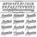 Custom White Black Gothic Chromatic Crosses 3D Pattern Design Bomber Full-Snap Varsity Letterman Jacket