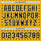 Custom Gold Black-White Gothic Crosses 3D Pattern Design Bomber Full-Snap Varsity Letterman Jacket