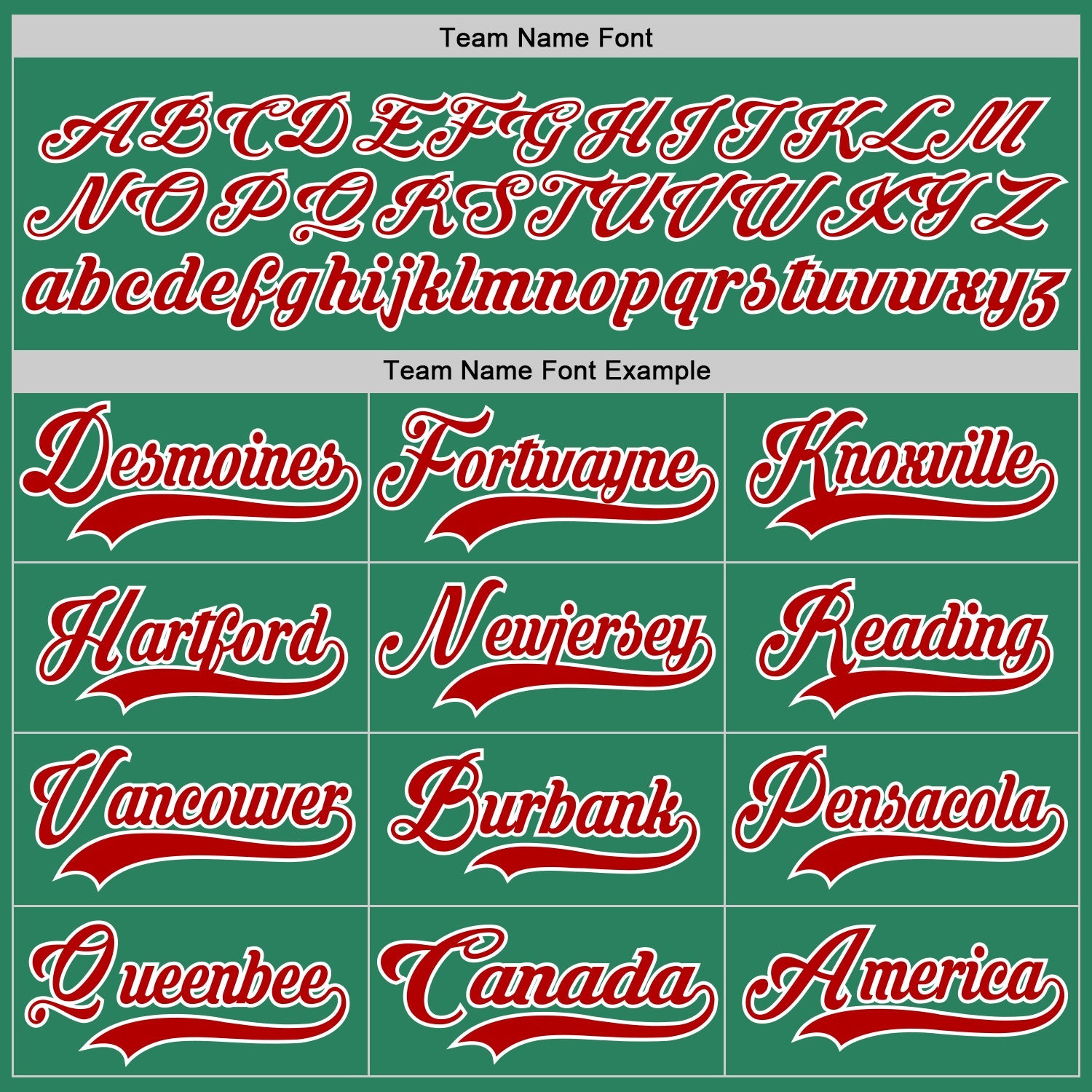 Custom Kelly Green Red-White Hockey Jersey