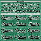 Custom Kelly Green Black-White Hockey Jersey