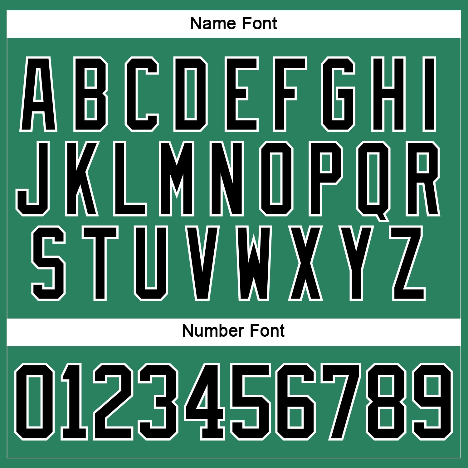 Custom Kelly Green Black-White Hockey Jersey