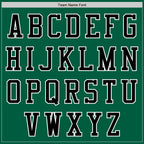 Custom Kelly Green Black-White Authentic Baseball Jersey