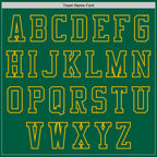 Custom Kelly Green Gold Authentic Baseball Jersey