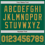 Custom Kelly Green Old Gold Authentic Baseball Jersey