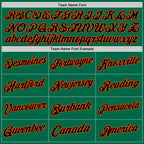 Custom Kelly Green Black-Orange Authentic Throwback Basketball Jersey