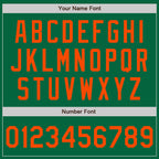 Custom Kelly Green Orange Authentic Baseball Jersey