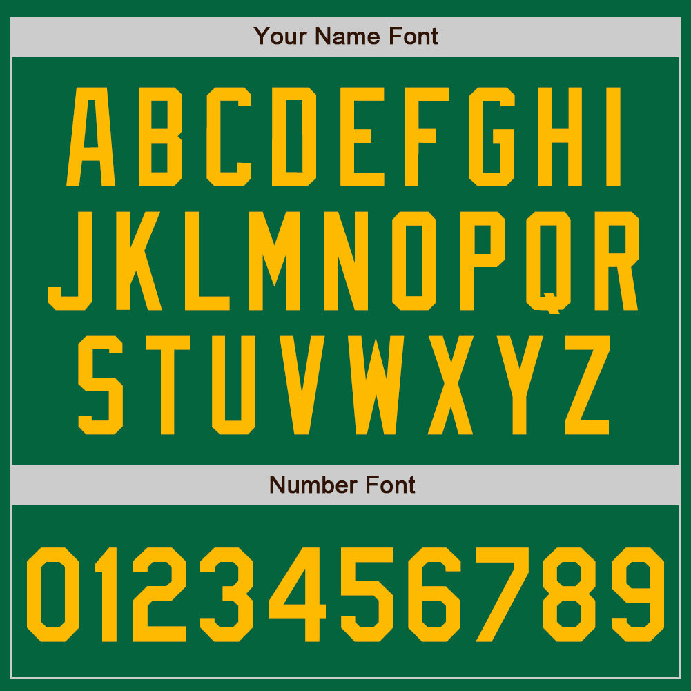 Custom Kelly Green Gold Authentic Baseball Jersey
