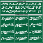 Custom Kelly Green White-Yellow Authentic Baseball Jersey