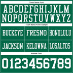 Custom Kelly Green White Authentic Football Jersey