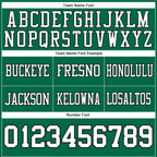 Custom Kelly Green White-Black Authentic Football Jersey