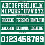 Custom Kelly Green White-Gray Authentic Football Jersey