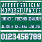 Custom Kelly Green White-Royal Authentic Football Jersey
