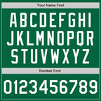 Custom Stitched Kelly Green White Baseball Pullover Sweatshirt Hoodie