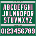 Custom Stitched Kelly Green White-Pink Baseball Pullover Sweatshirt Hoodie