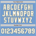 Custom Light Blue White-Old Gold Authentic Baseball Jersey