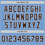 Custom Light Blue Brown-White Authentic Baseball Jersey