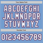 Custom Light Blue Royal-Red Authentic Baseball Jersey