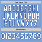 Custom Light Blue White-Royal Authentic Throwback Basketball Jersey