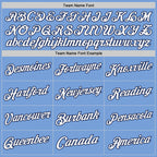 Custom Light Blue White-Navy Authentic Throwback Basketball Jersey