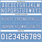 Custom Light Blue White-Royal Authentic Football Jersey