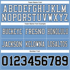 Custom Light Blue Navy-White Authentic Football Jersey