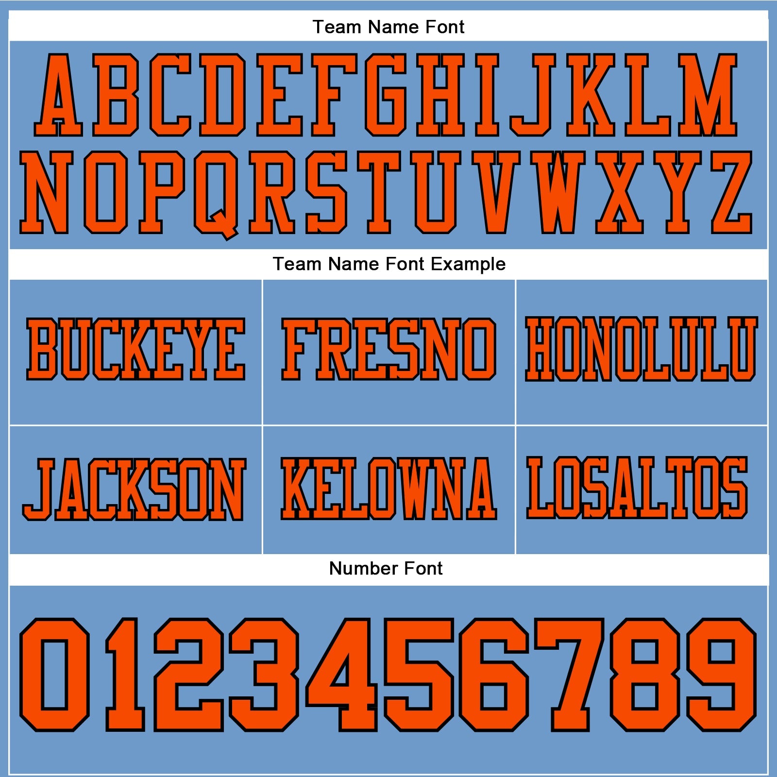 Custom Light Blue Orange-Black Authentic Football Jersey