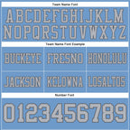 Custom Light Blue Gray-Steel Gray Authentic Football Jersey