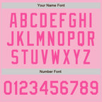 Custom Light Pink Pink-White Authentic Baseball Jersey