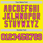 Custom Light Yellow Pink-Black Authentic Basketball Jersey