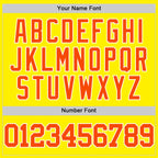 Custom Light Yellow Orange-White Authentic Basketball Jersey