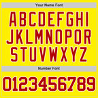 Custom Light Yellow Red-White Authentic Basketball Jersey