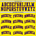 Custom Light Yellow Royal Red-White Authentic Basketball Jersey