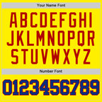 Custom Light Yellow Royal Red-White Authentic Basketball Jersey