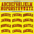 Custom Light Yellow Orange-Black Authentic Basketball Jersey
