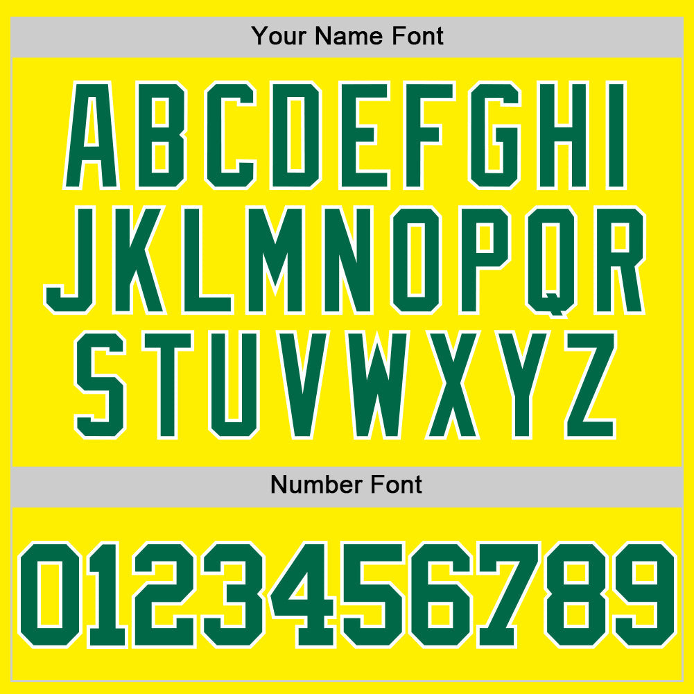 Custom Light Yellow Kelly Green-White Authentic Basketball Jersey