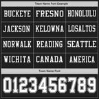 Custom Black White Long Sleeve Authentic Football Jersey