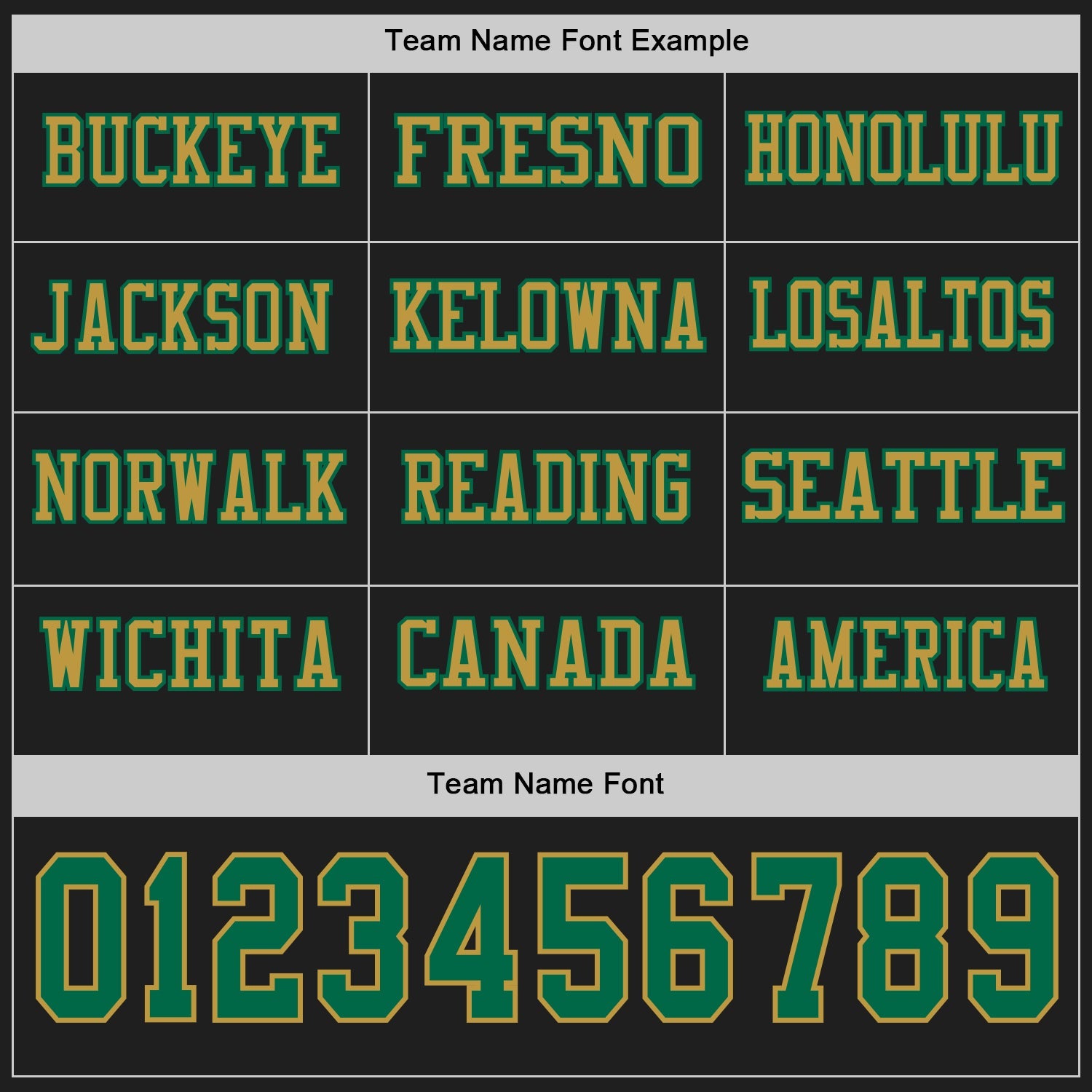 Custom Black Kelly Green-Old Gold Long Sleeve Authentic Football Jersey