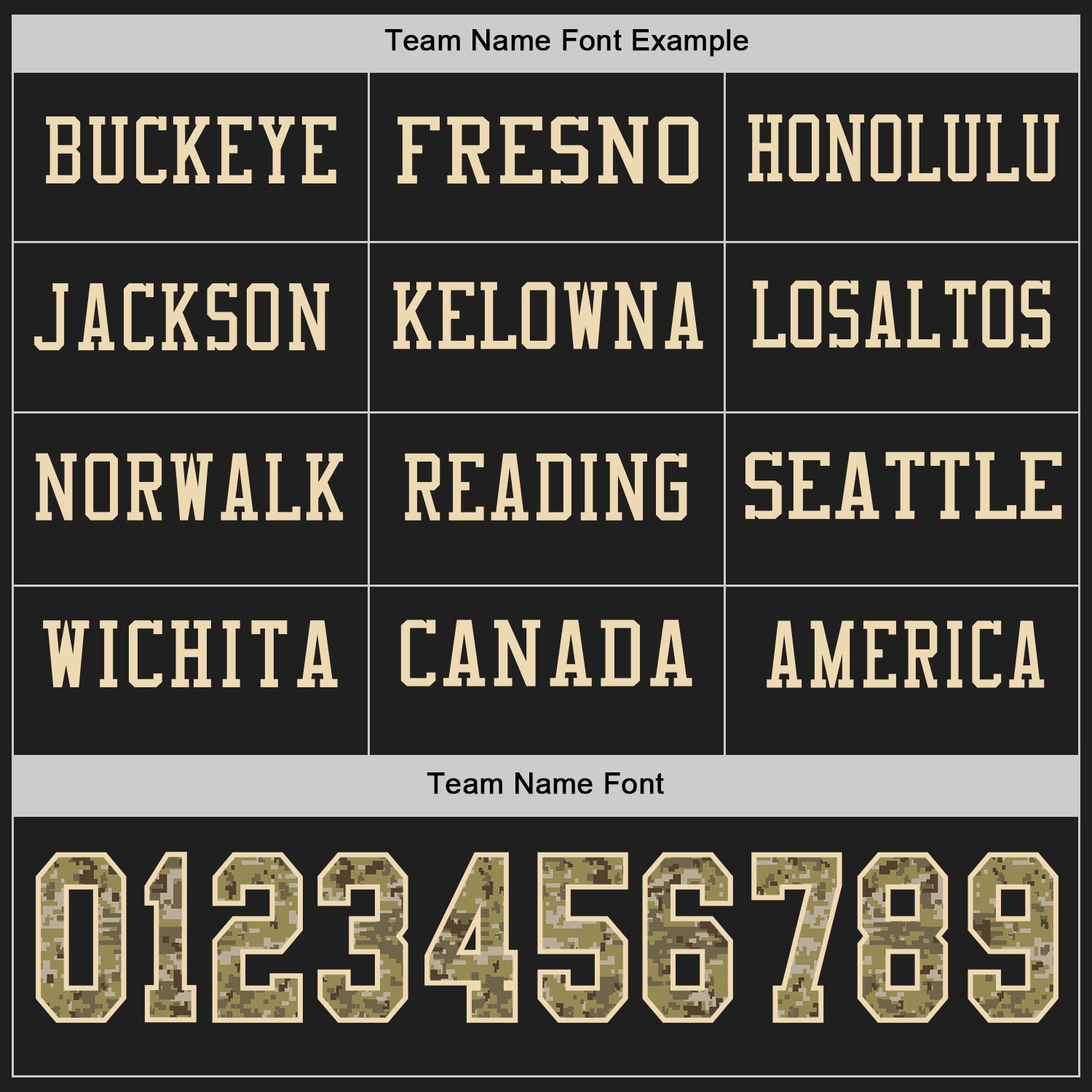 Custom Black Camo-Cream Long Sleeve Authentic Football Jersey