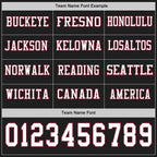 Custom Black White-Crimson Long Sleeve Authentic Football Jersey